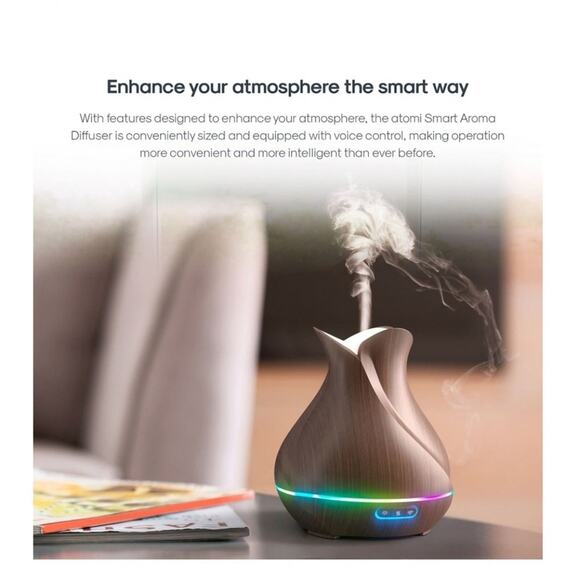 SMART OIL DIFFUSER - Command w/ Alexa & Google - Picture 6 of 6